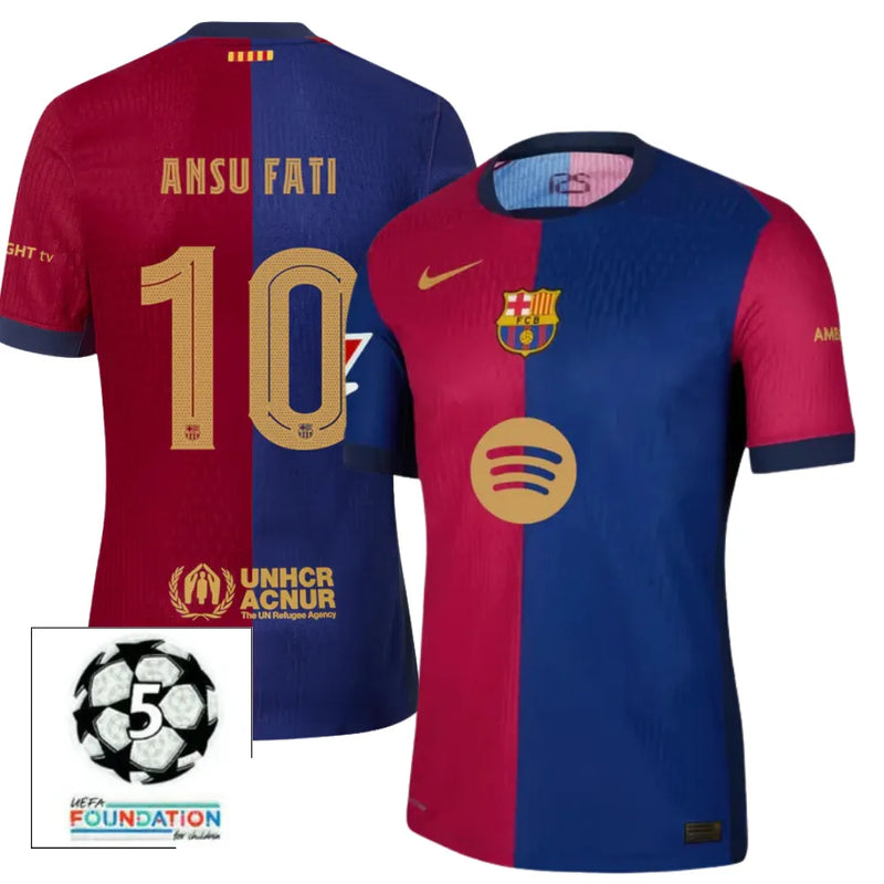 #10 ANSU FATI Camiseta Hombre Primera Equipación 24/25 FC Barcelona