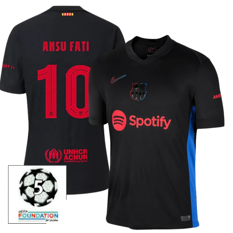 #10 ANSU FATI Camiseta Hombre Segunda Equipación 24/25 FC Barcelona