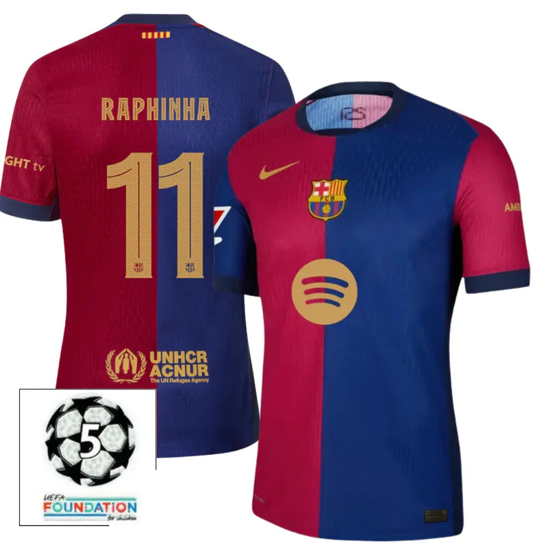 #11 RAPHINHA Camiseta Hombre Primera Equipación 24/25 FC Barcelona