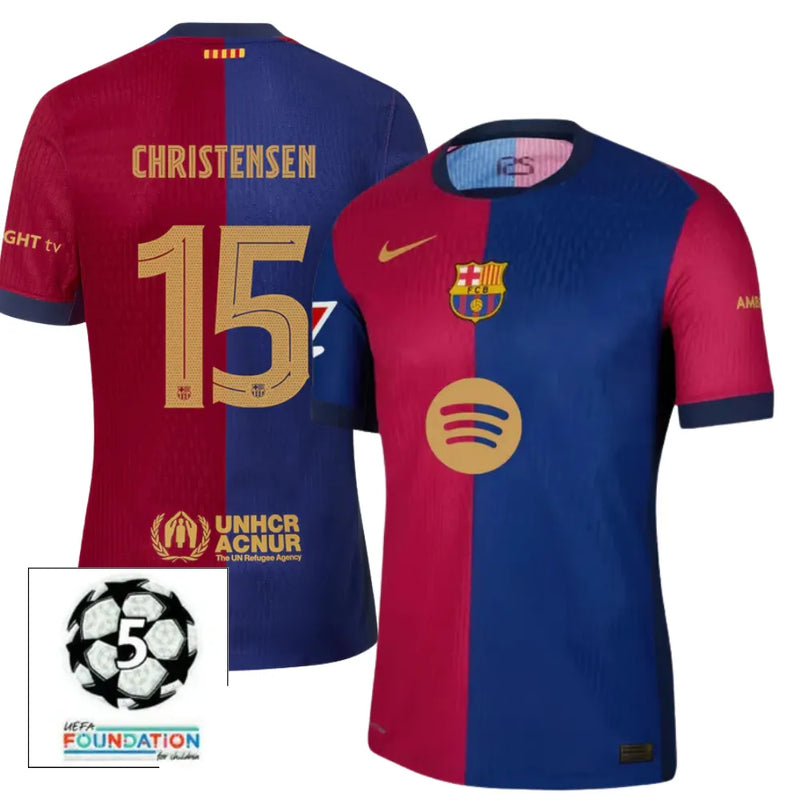 #15 CHRISTENSEN Camiseta Hombre Primera Equipación 24/25 FC Barcelona