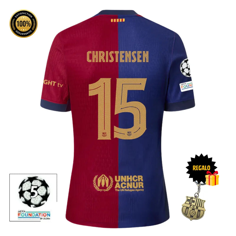 #15 CHRISTENSEN Camiseta Hombre Primera Equipación 24/25 FC Barcelona