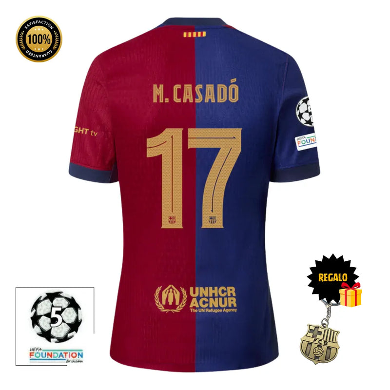 #17 M. CASADÓ Camiseta Hombre Primera Equipación 24/25 FC Barcelona