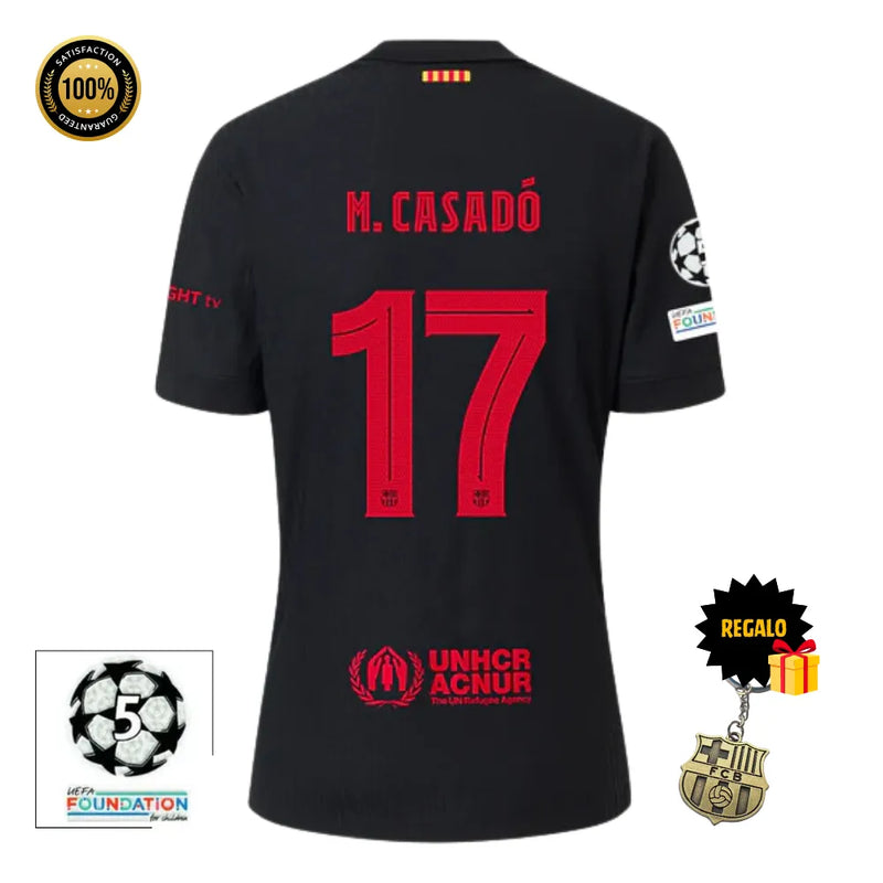 #17 M. CASADÓ Camiseta Hombre Segunda Equipación 24/25 FC Barcelona