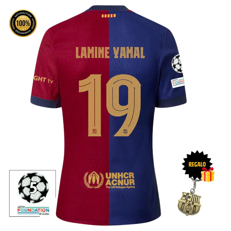 #19 LAMINE YAMAL Camiseta Hombre Primera Equipación 24/25 FC Barcelona