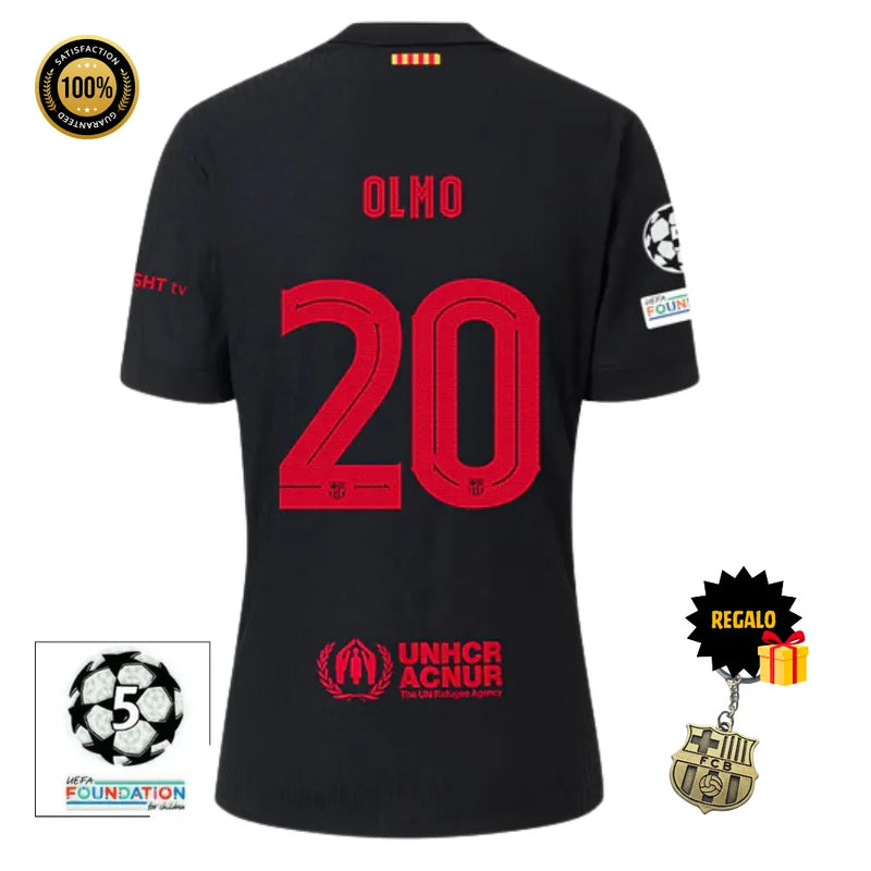 #20 OLMO Camiseta Hombre Segunda Equipación 24/25 FC Barcelona