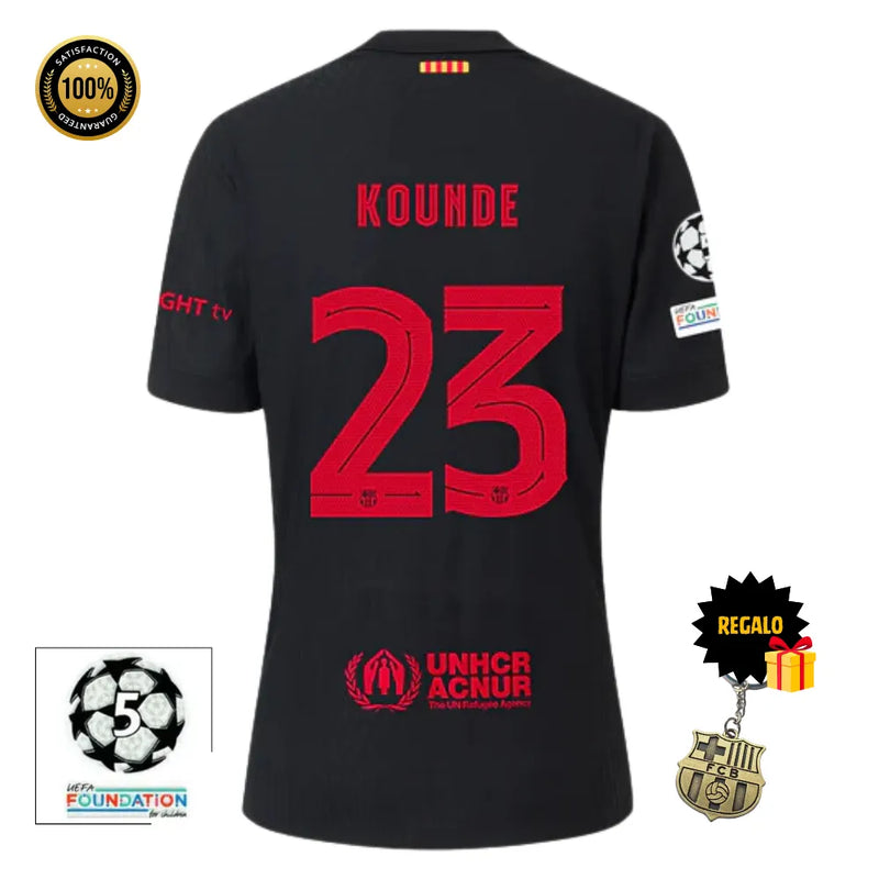 #23 KOUNDE Camiseta Hombre Segunda Equipación 24/25 FC Barcelona