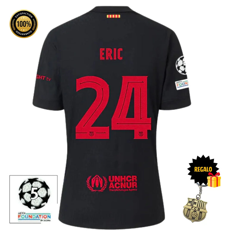 #24 ERIC Camiseta Hombre Segunda Equipación 24/25 FC Barcelona