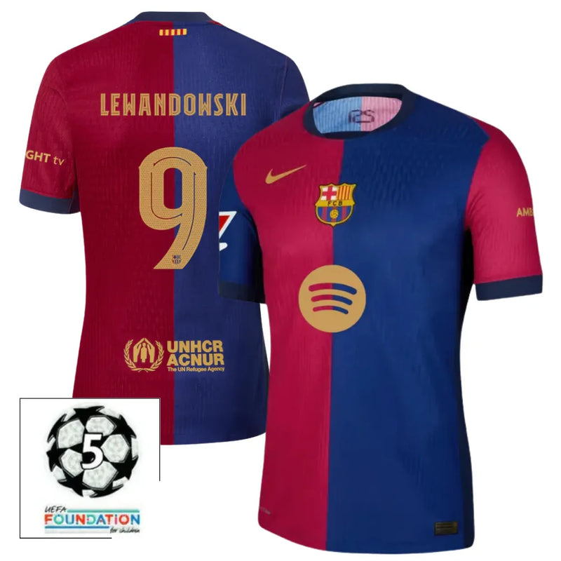 #9 LEWANDOWSKI Camiseta Hombre Primera Equipación 24/25 FC Barcelona